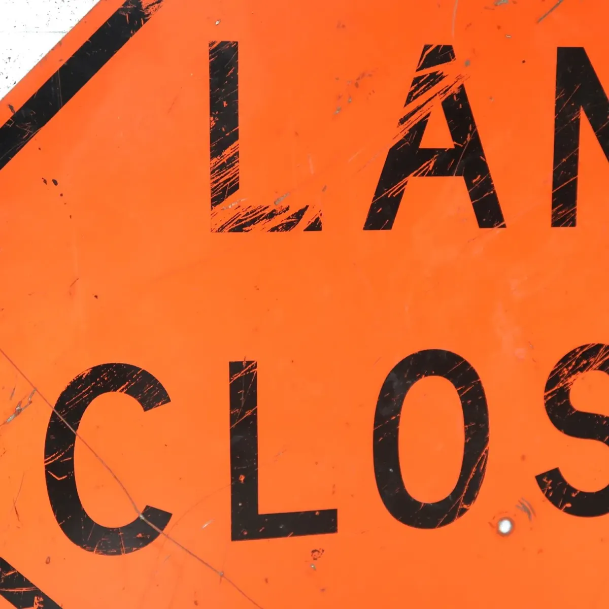 LANE CLOSED ビンテージ 大型ロードサイン