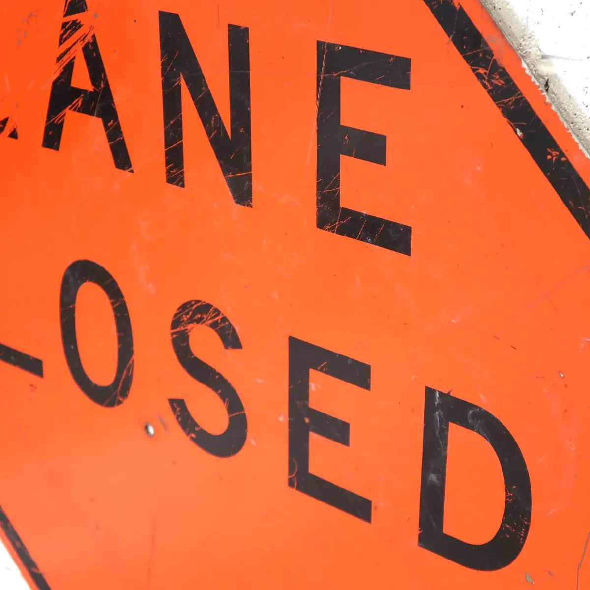 LANE CLOSED ビンテージ 大型ロードサイン