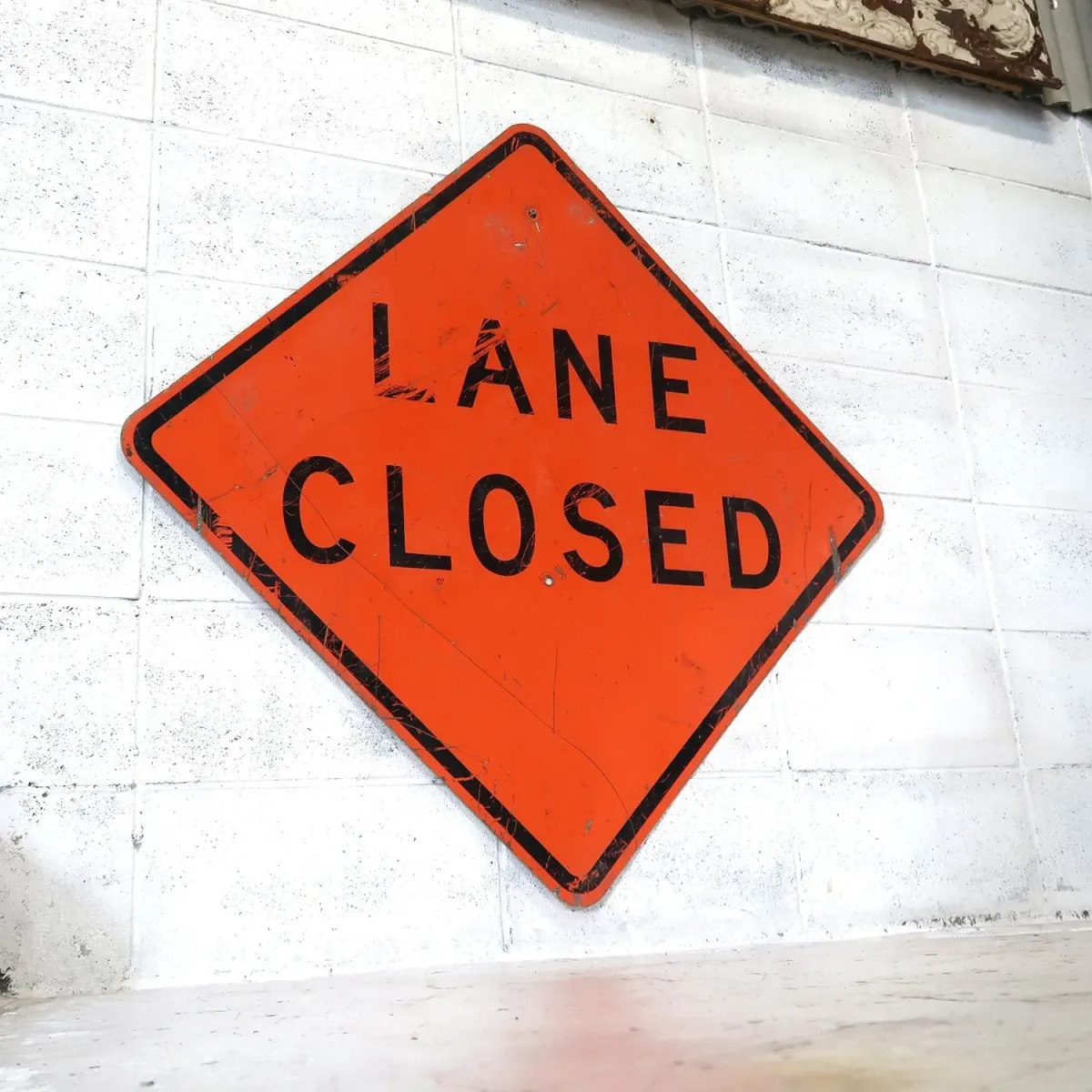 LANE CLOSED ビンテージ 大型ロードサイン