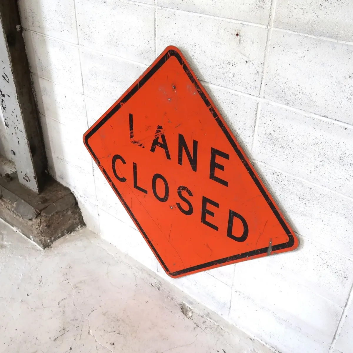 LANE CLOSED ビンテージ 大型ロードサイン