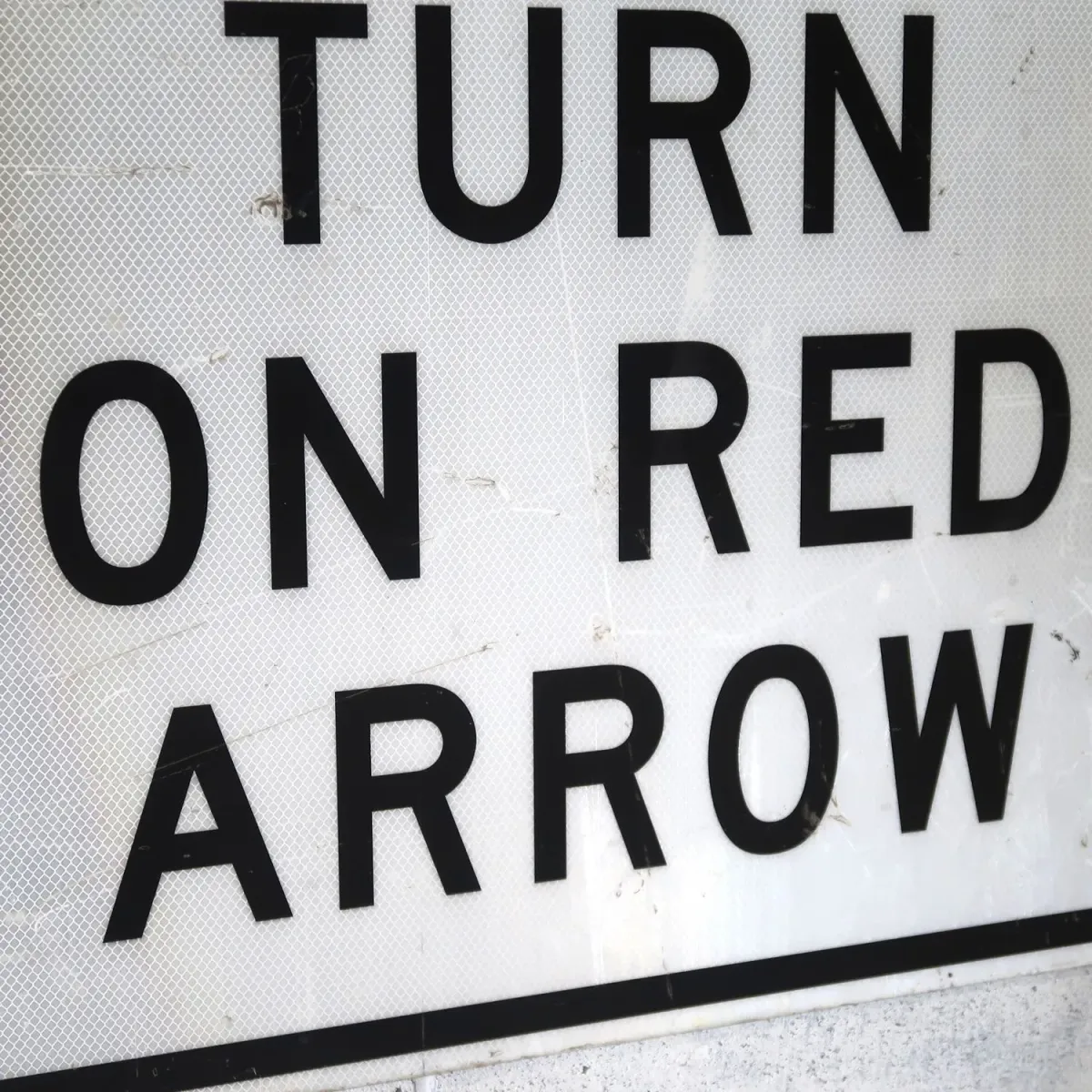 NO RIGHT TURN 大型ロードサイン