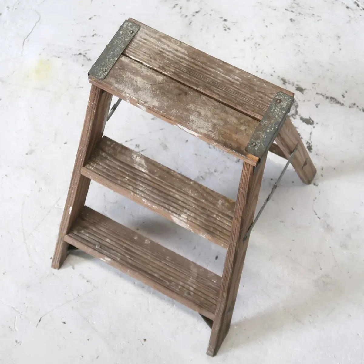 ビンテージ ウッドステップラダー