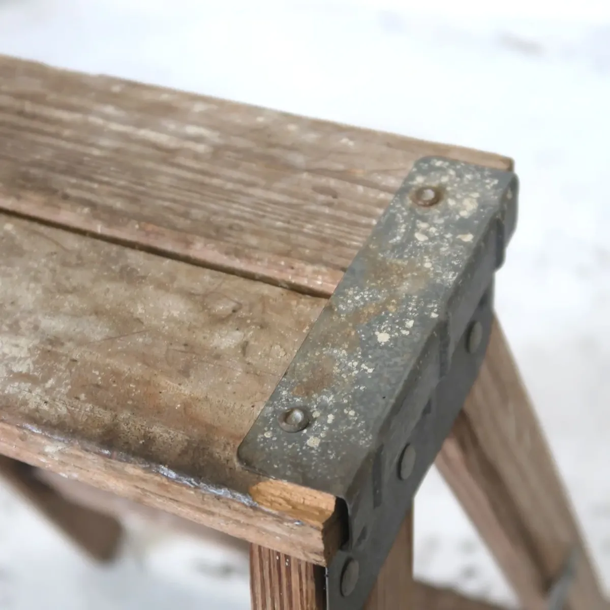 ビンテージ ウッドステップラダー