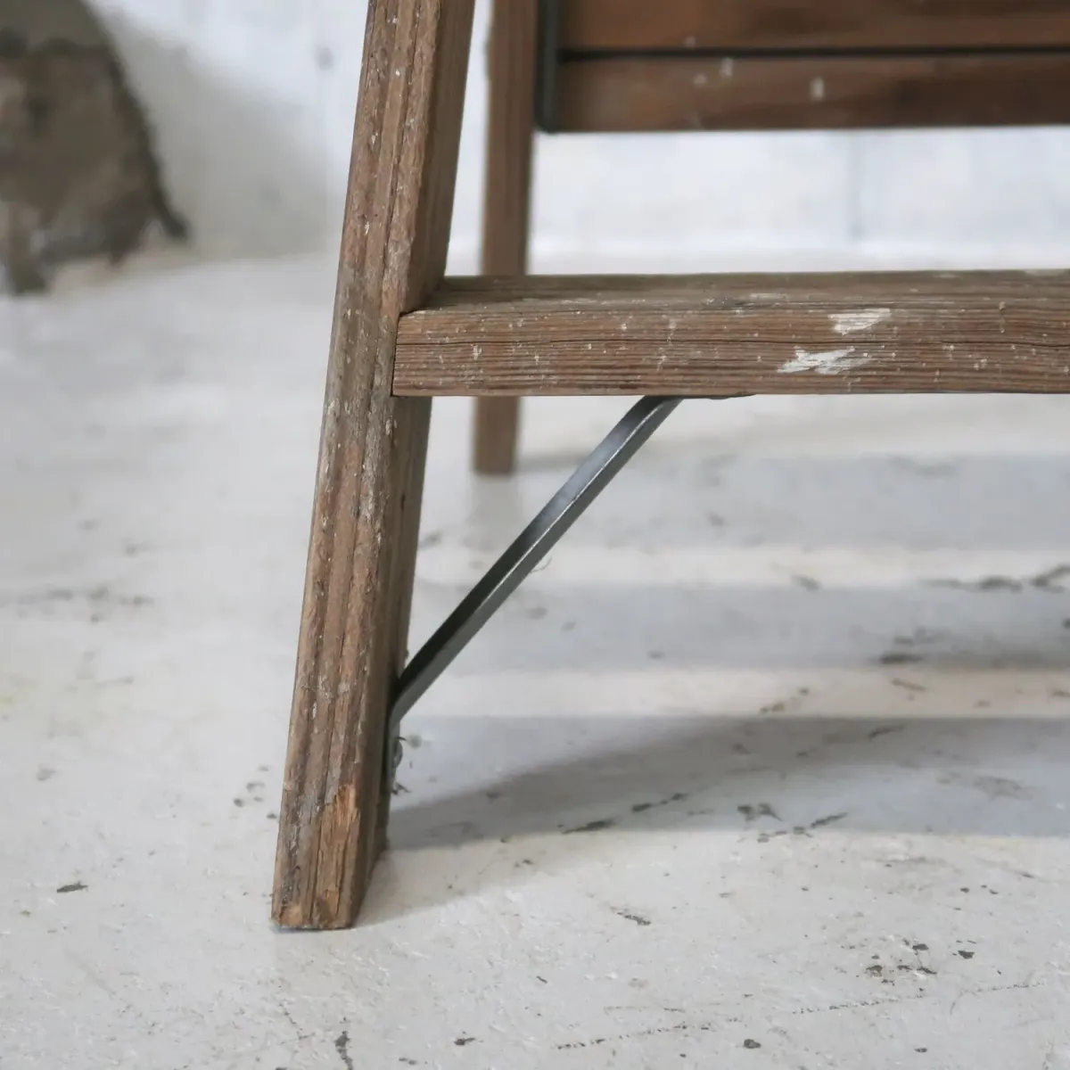 ビンテージ ウッドステップラダー