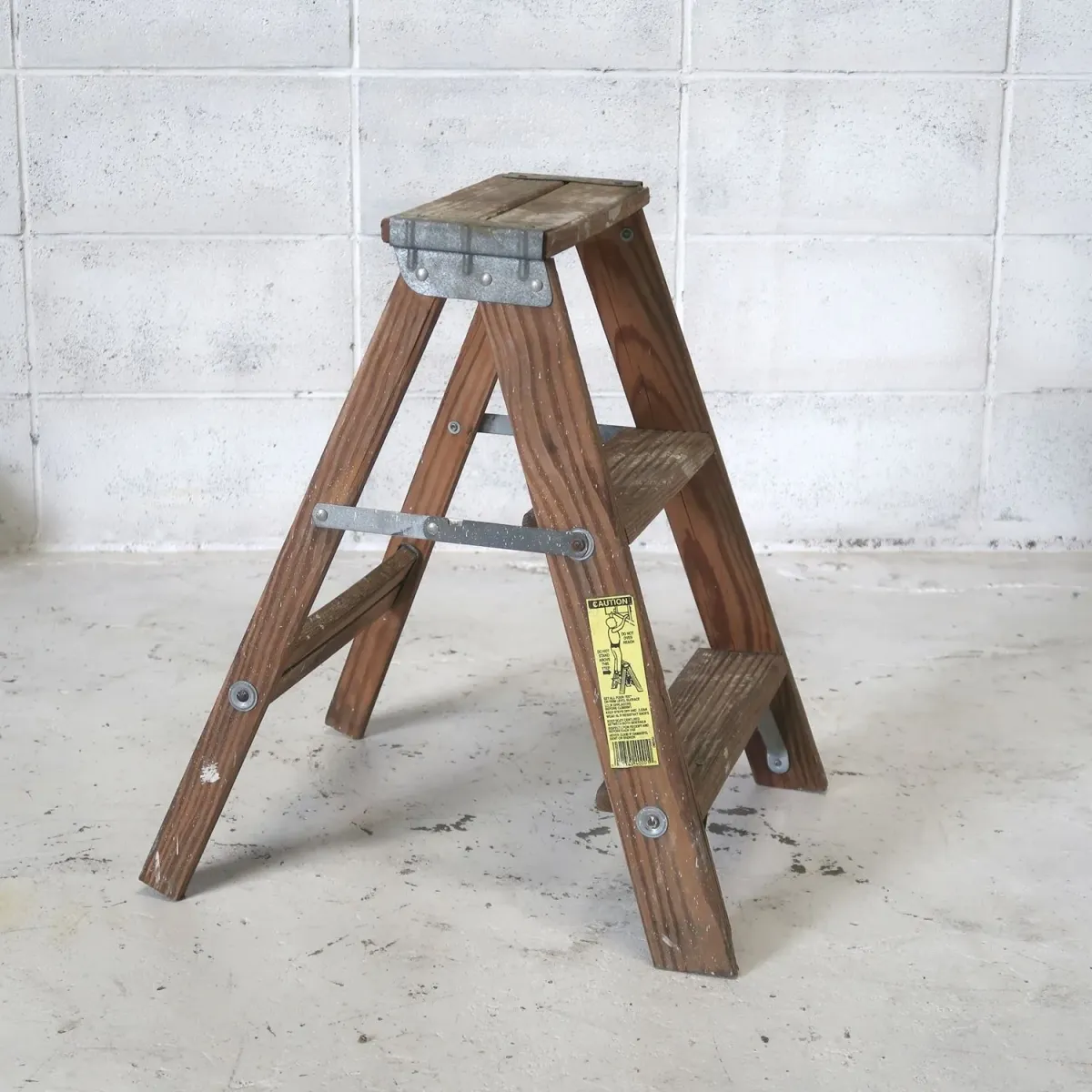 ビンテージ ウッドステップラダー