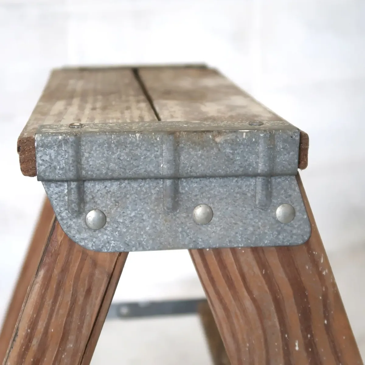 ビンテージ ウッドステップラダー