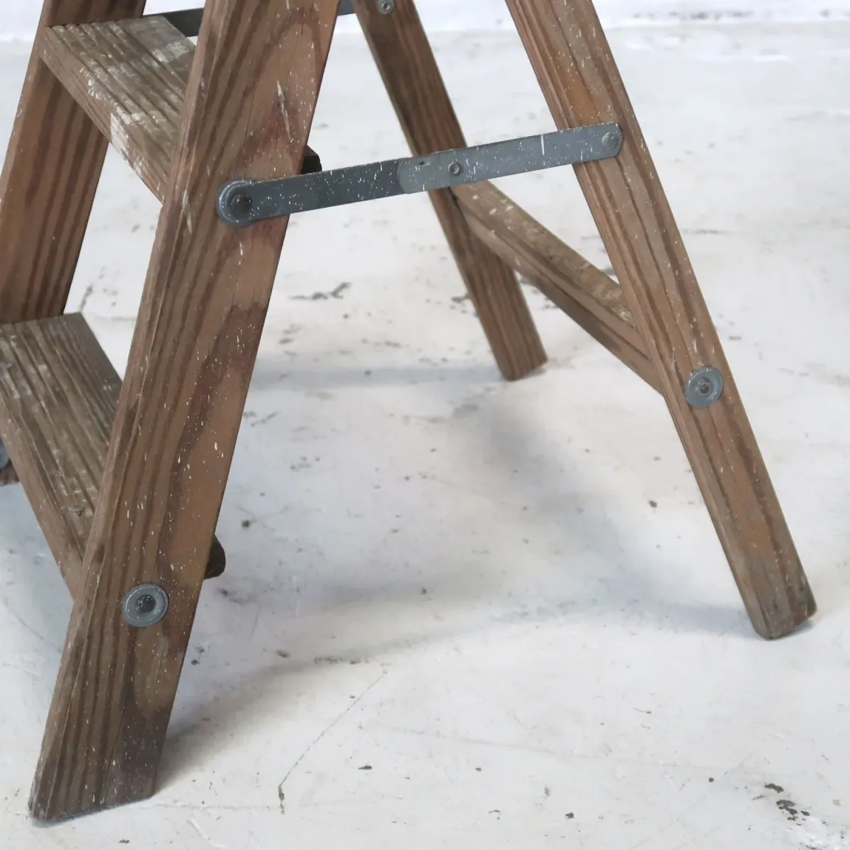 ビンテージ ウッドステップラダー