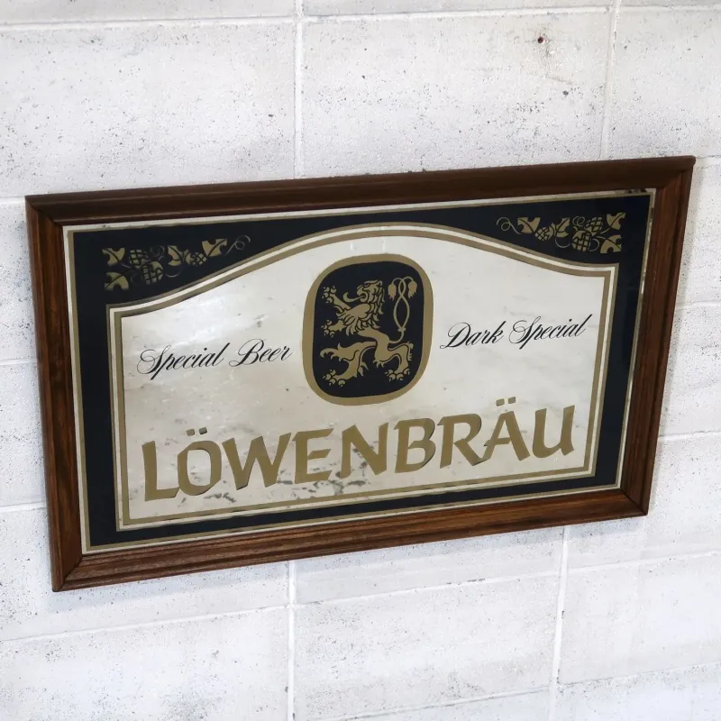 LOWENBRAU ビンテージ 大型パブミラー