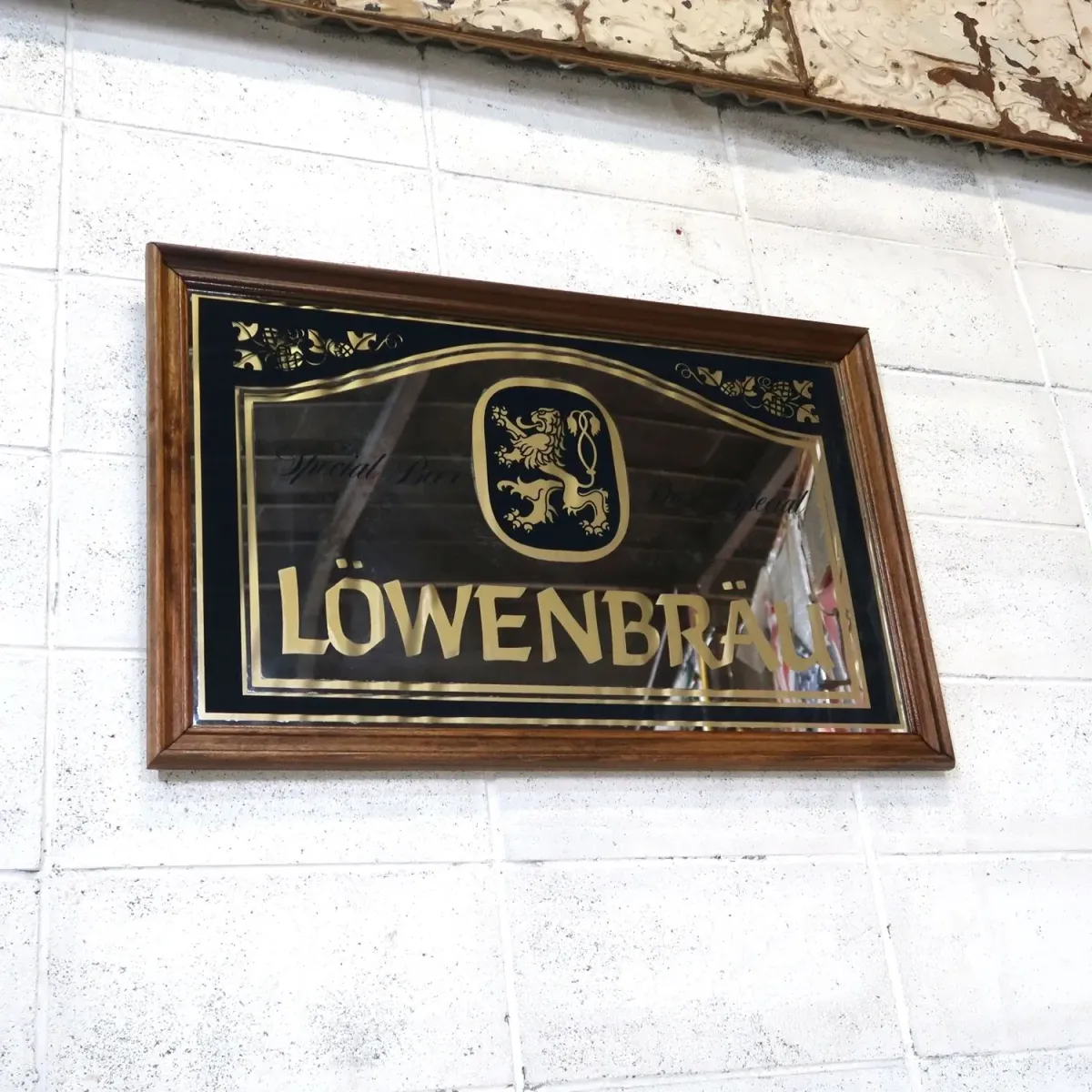 LOWENBRAU ビンテージ 大型パブミラー