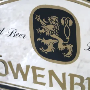 LOWENBRAU ビンテージ 大型パブミラー