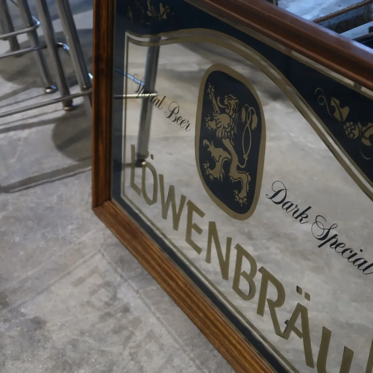 LOWENBRAU ビンテージ 大型パブミラー