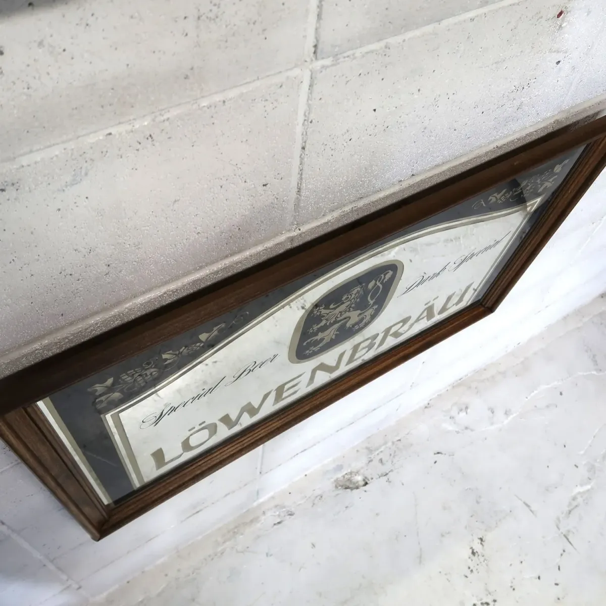 LOWENBRAU ビンテージ 大型パブミラー