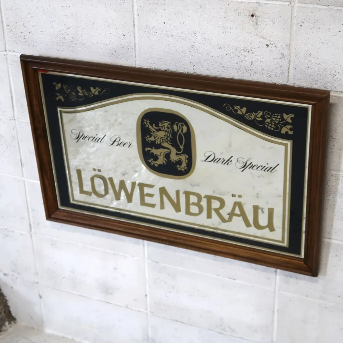 LOWENBRAU ビンテージ 大型パブミラー