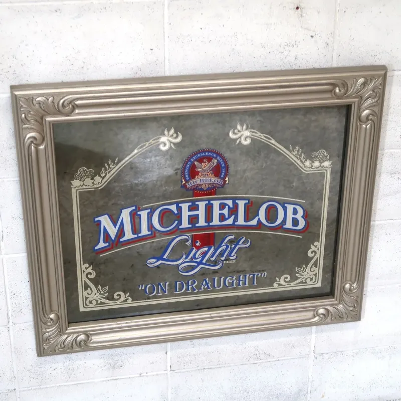 MICHELOB Light ビンテージ 大型パブミラー