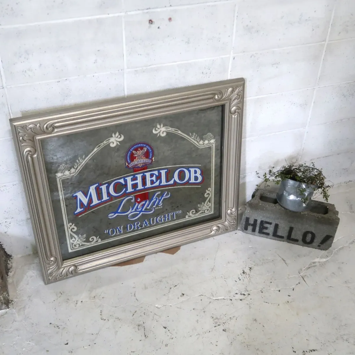 MICHELOB Light ビンテージ 大型パブミラー