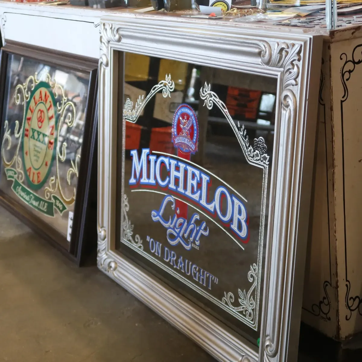 MICHELOB Light ビンテージ 大型パブミラー