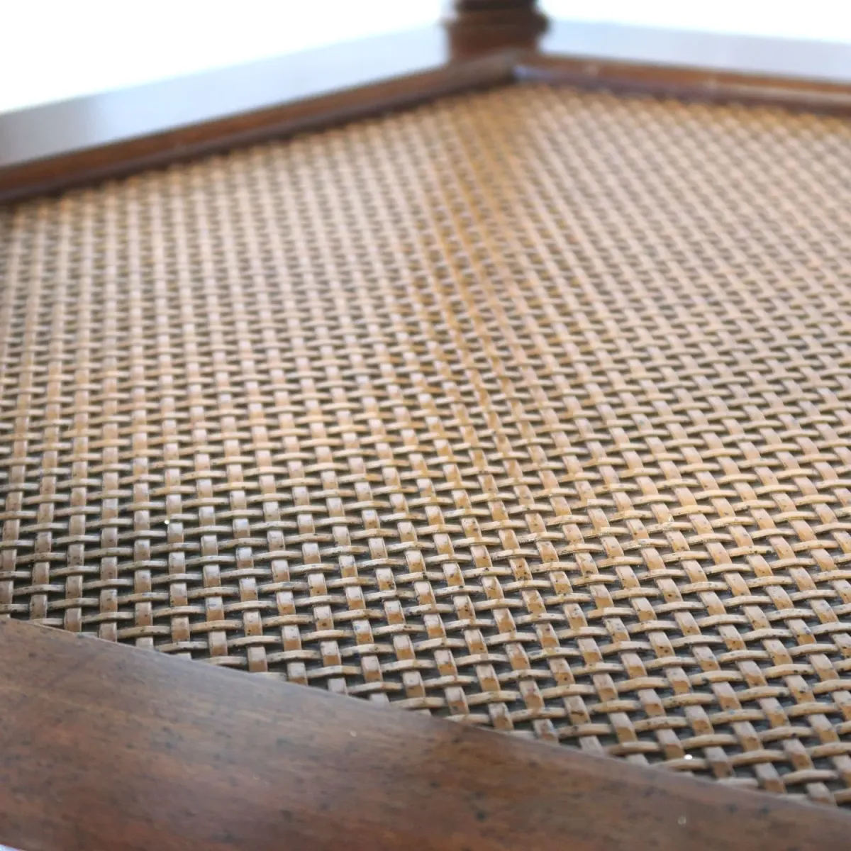 アンティーク ガラストップ サイドテーブル 六角形