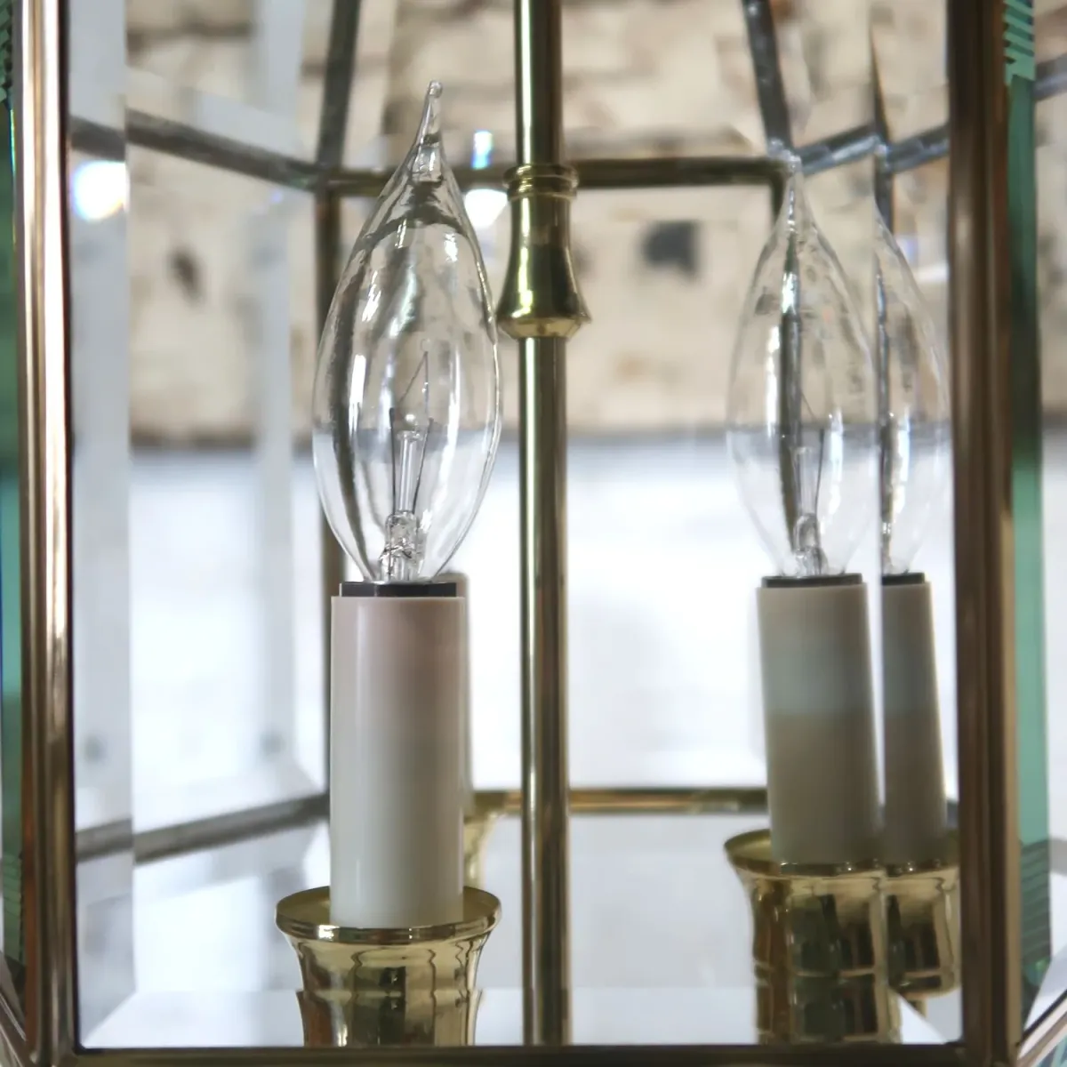 ステンドグラス キャンドルランプ 3灯