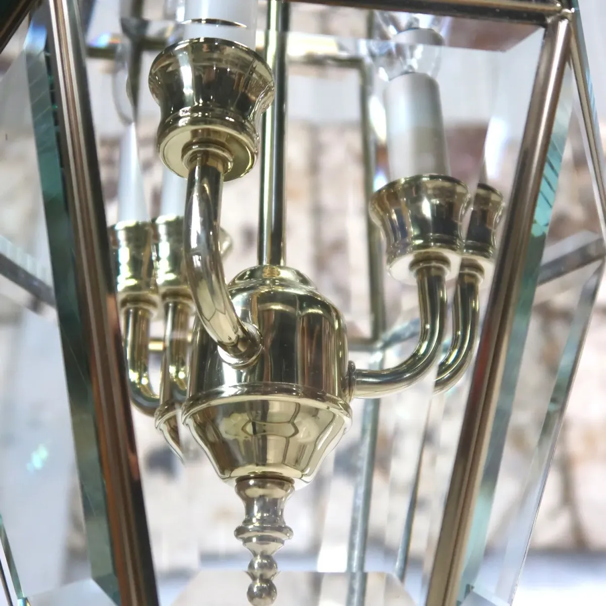 ステンドグラス キャンドルランプ 3灯