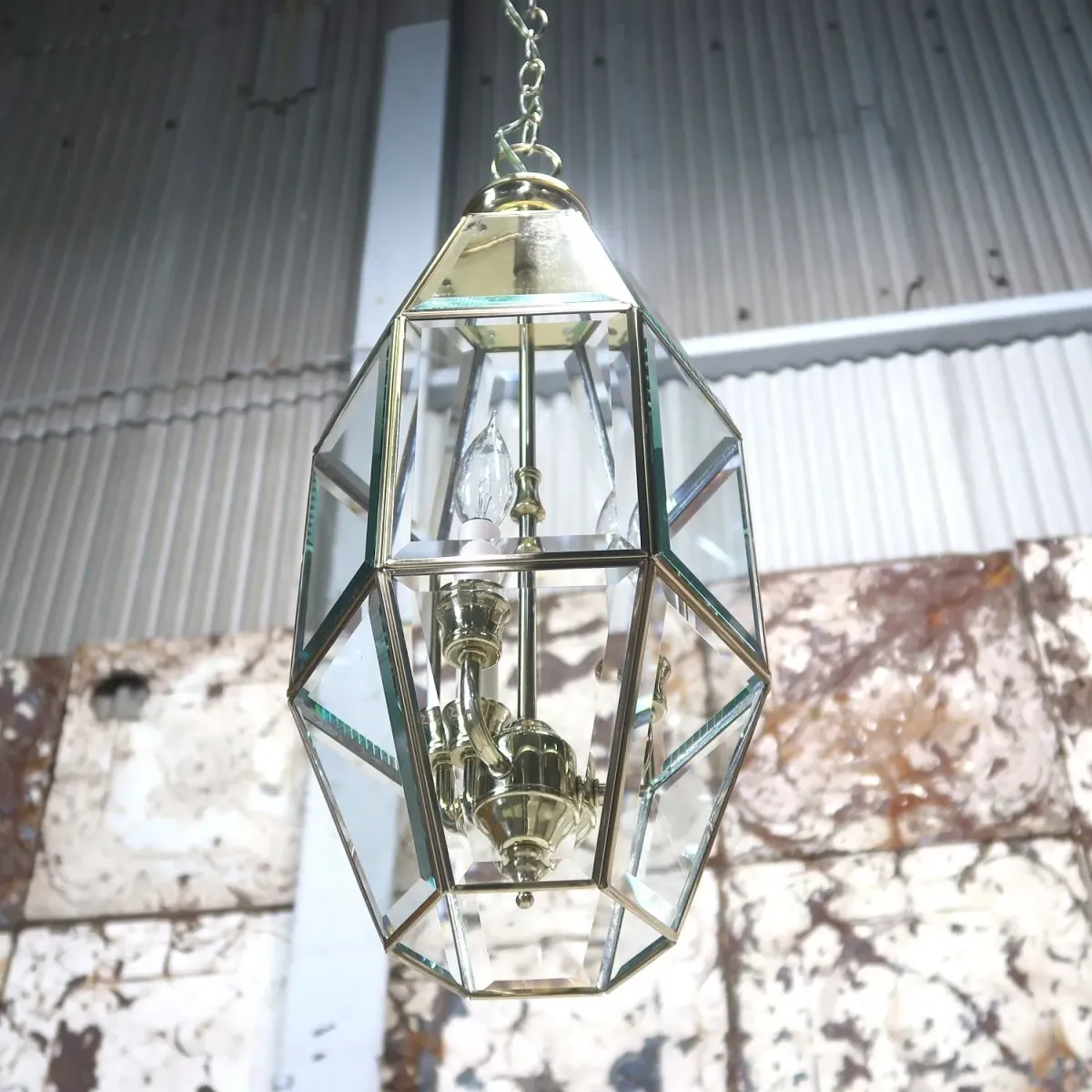 ステンドグラス キャンドルランプ 3灯