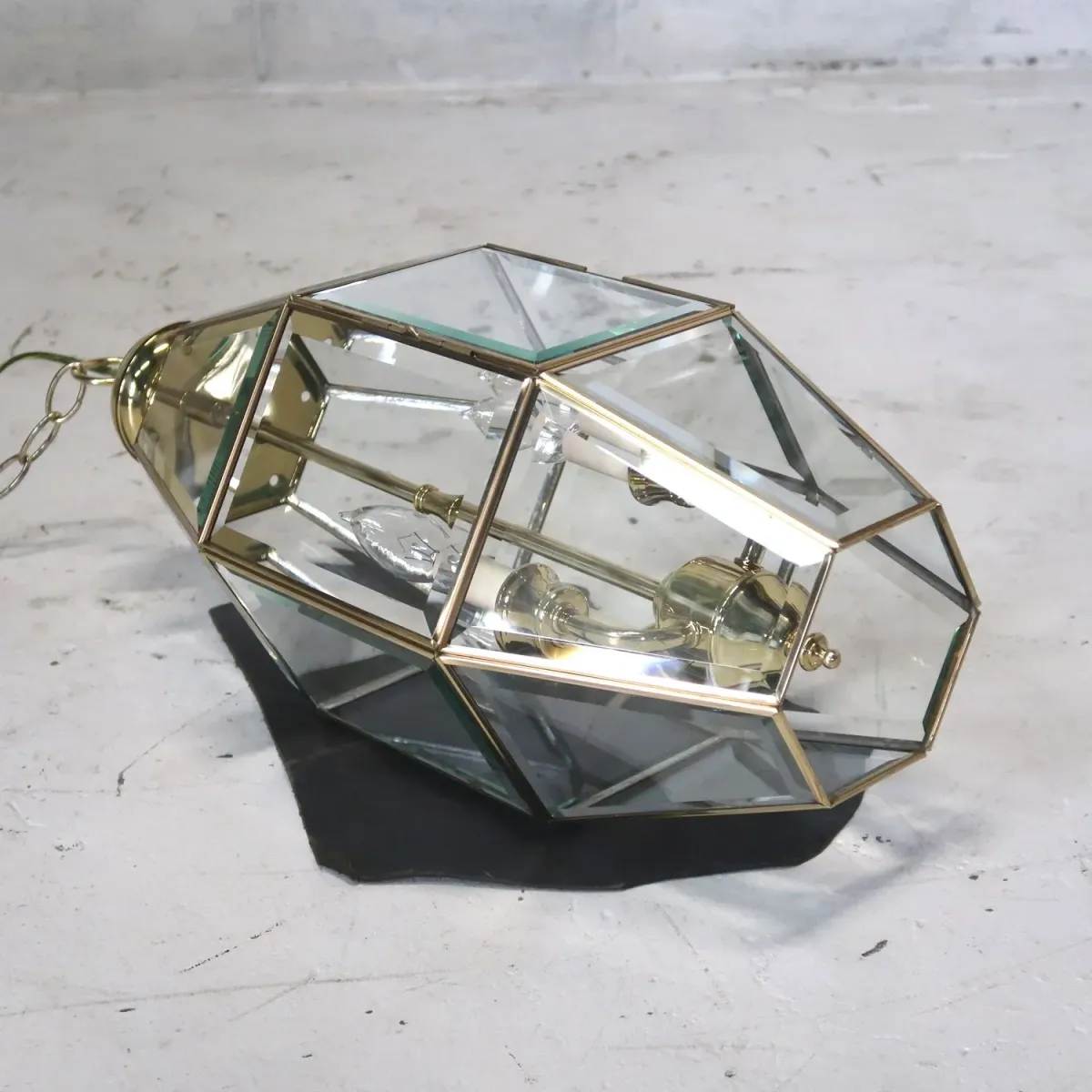 ステンドグラス キャンドルランプ 3灯