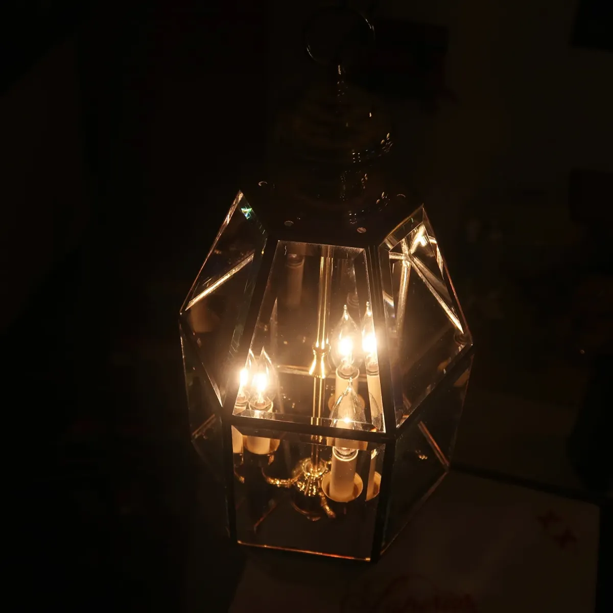 ステンドグラス キャンドルランプ 3灯