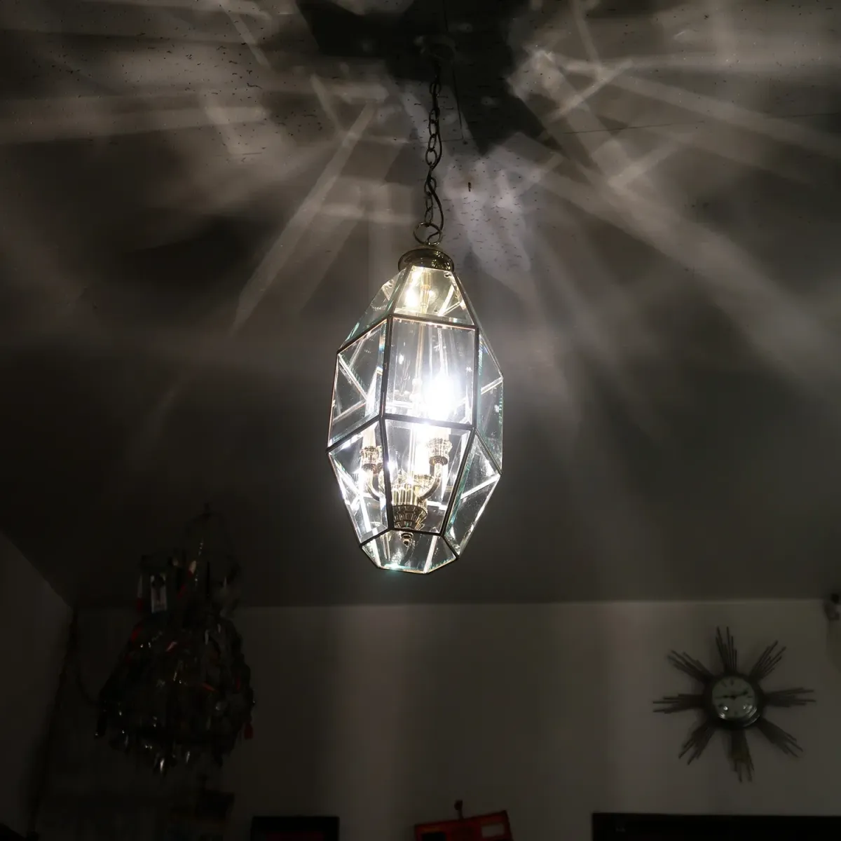 ステンドグラス キャンドルランプ 3灯