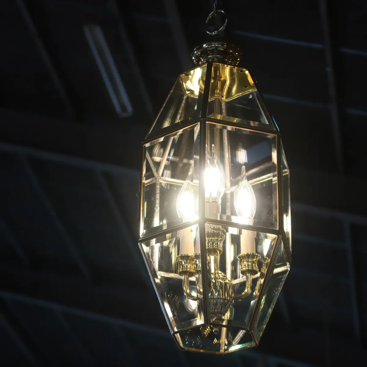 ステンドグラス キャンドルランプ 3灯