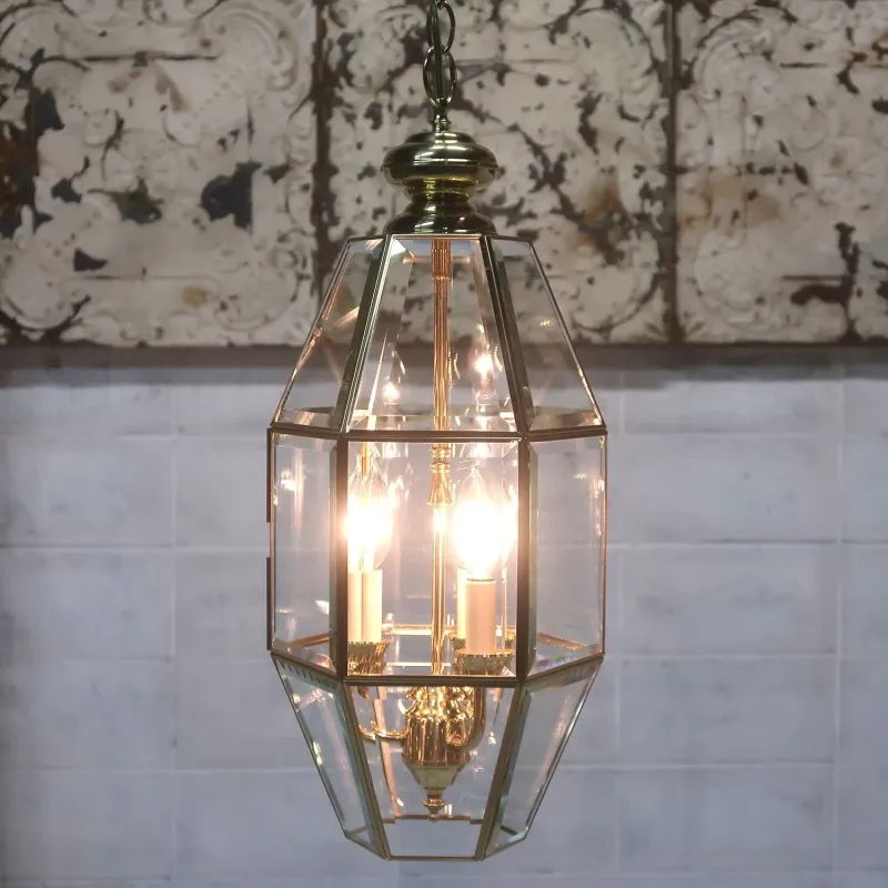 ステンドグラス キャンドルランプ 3灯