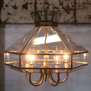 ステンドグラス キャンドルランプ 5灯