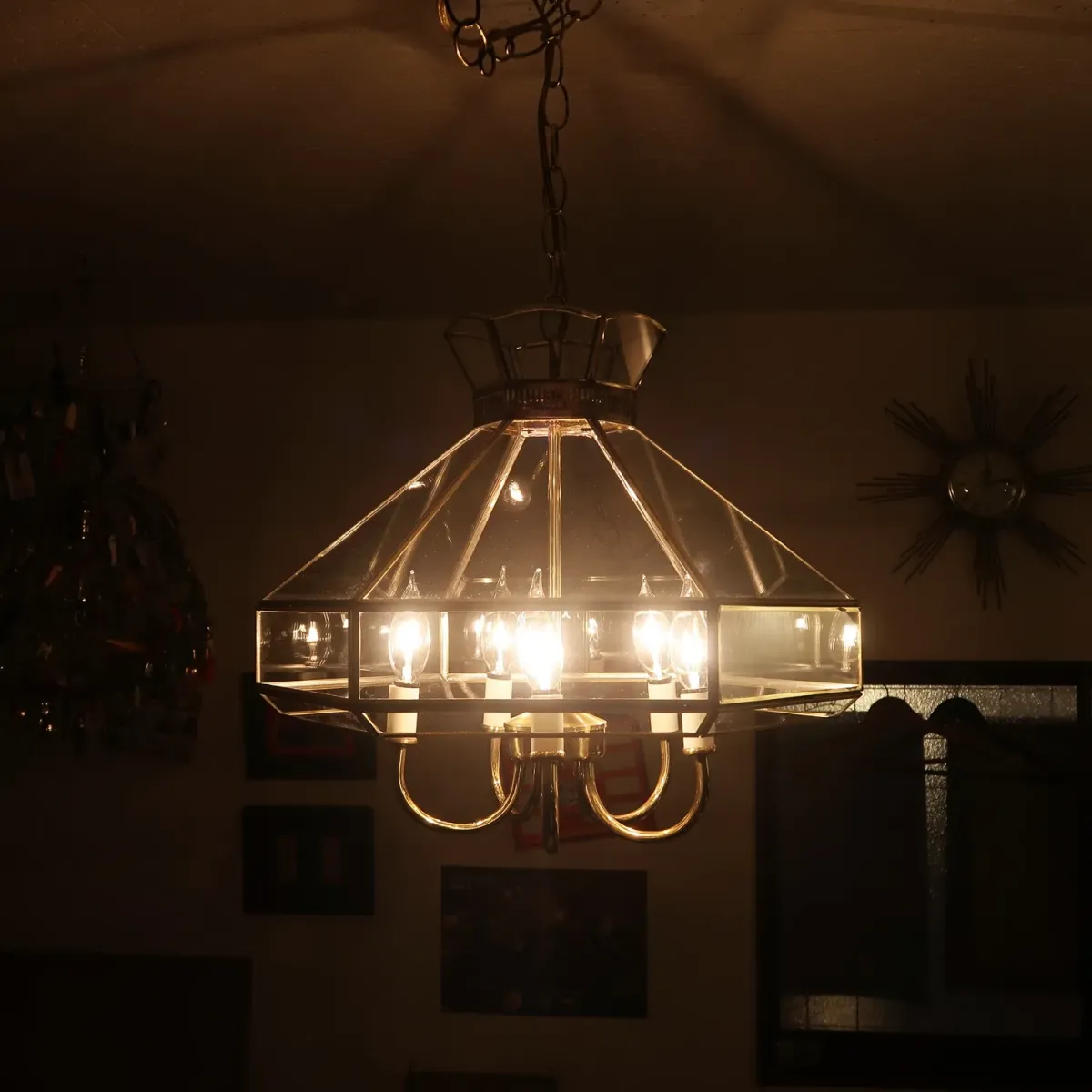 ステンドグラス キャンドルランプ 5灯