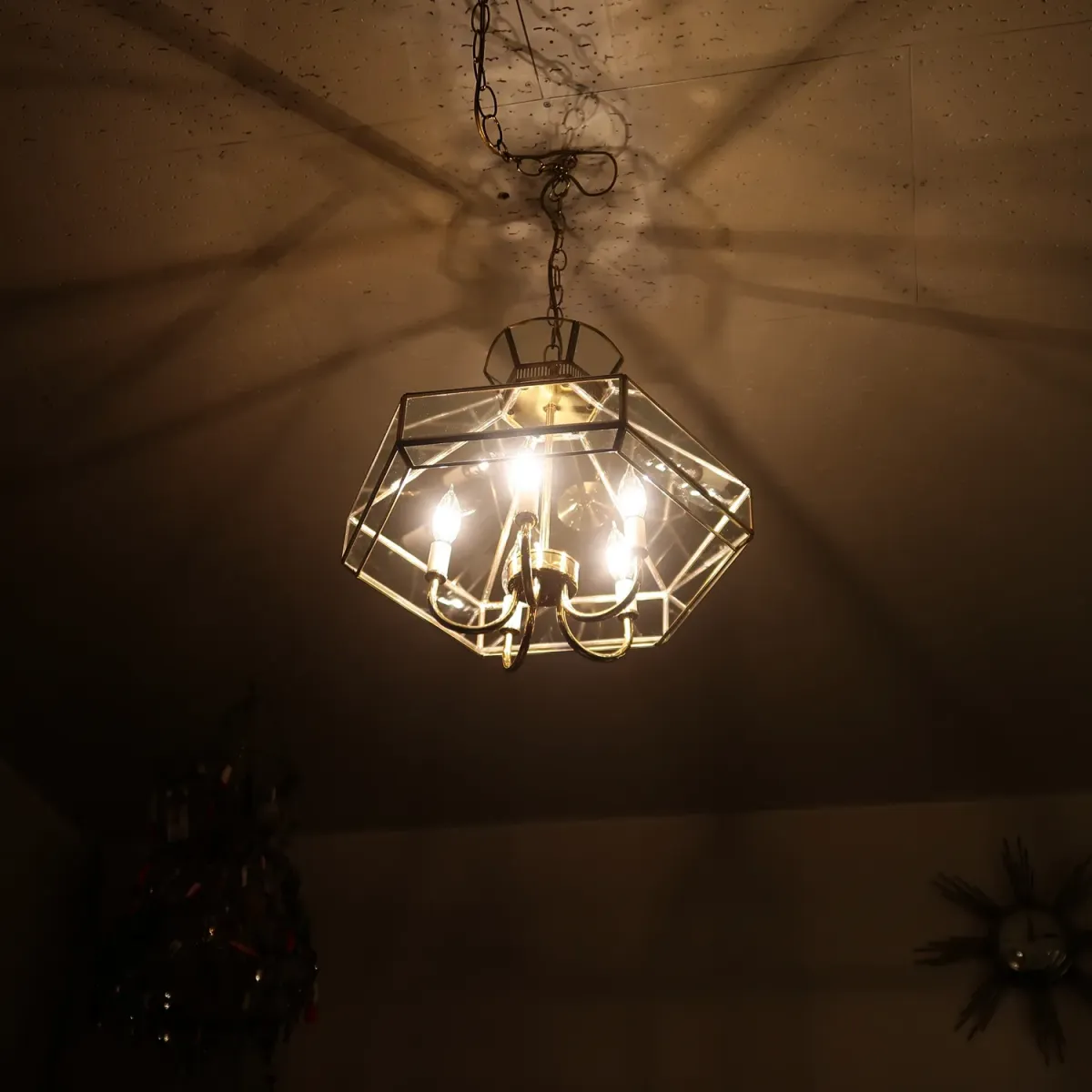 ステンドグラス キャンドルランプ 5灯