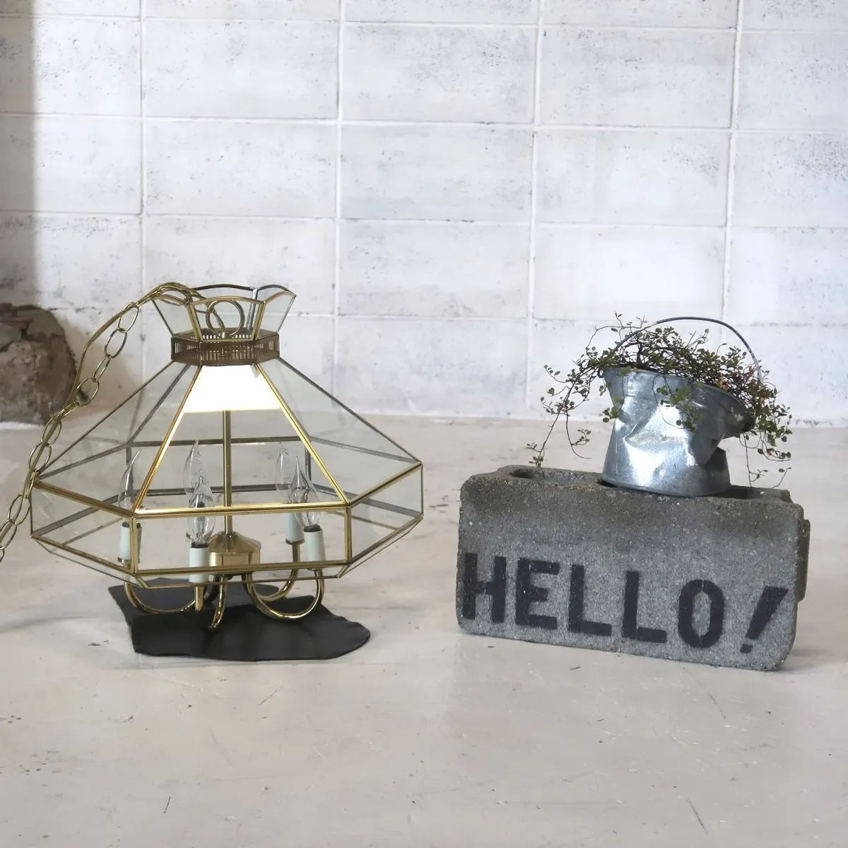 ステンドグラス キャンドルランプ 5灯