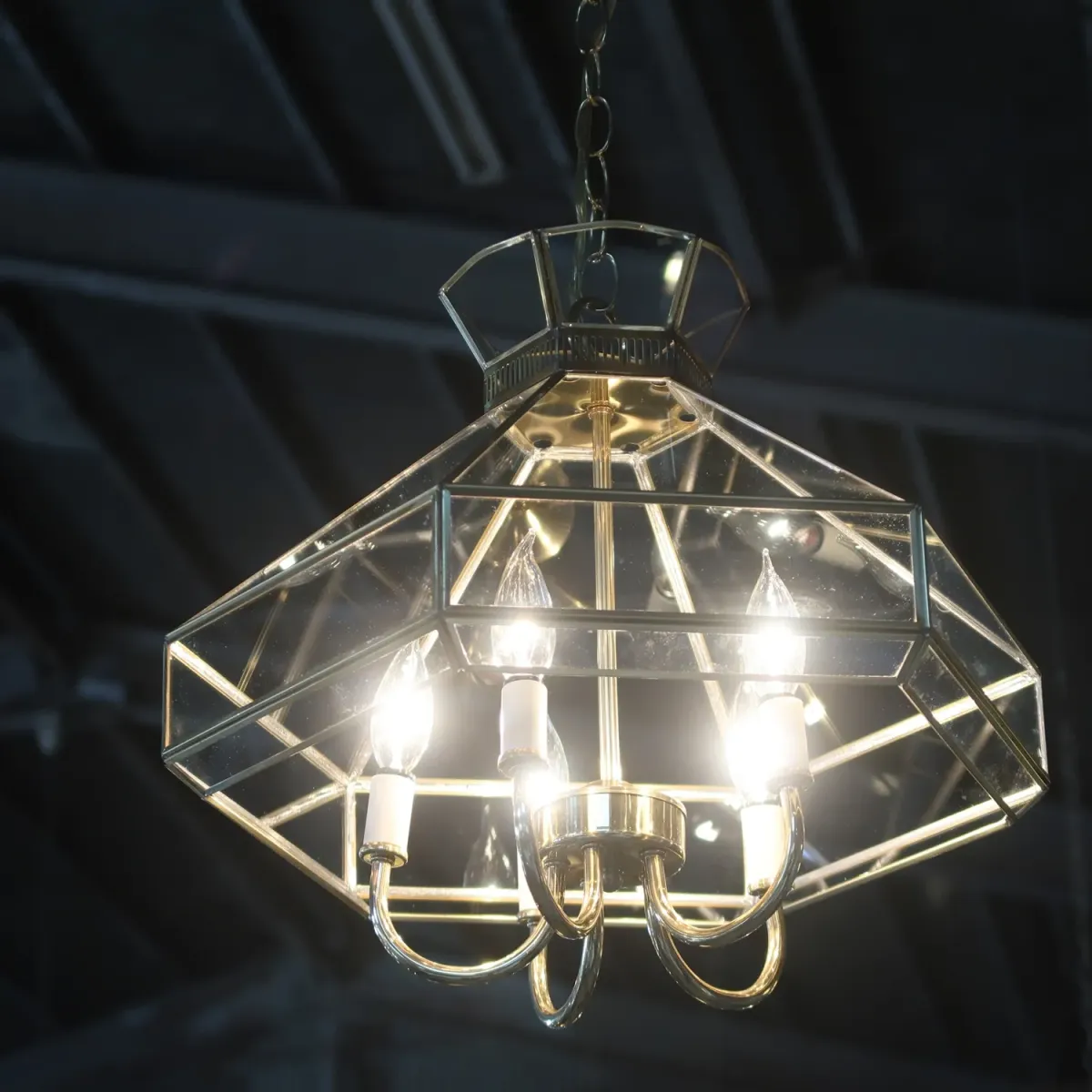 ステンドグラス キャンドルランプ 5灯