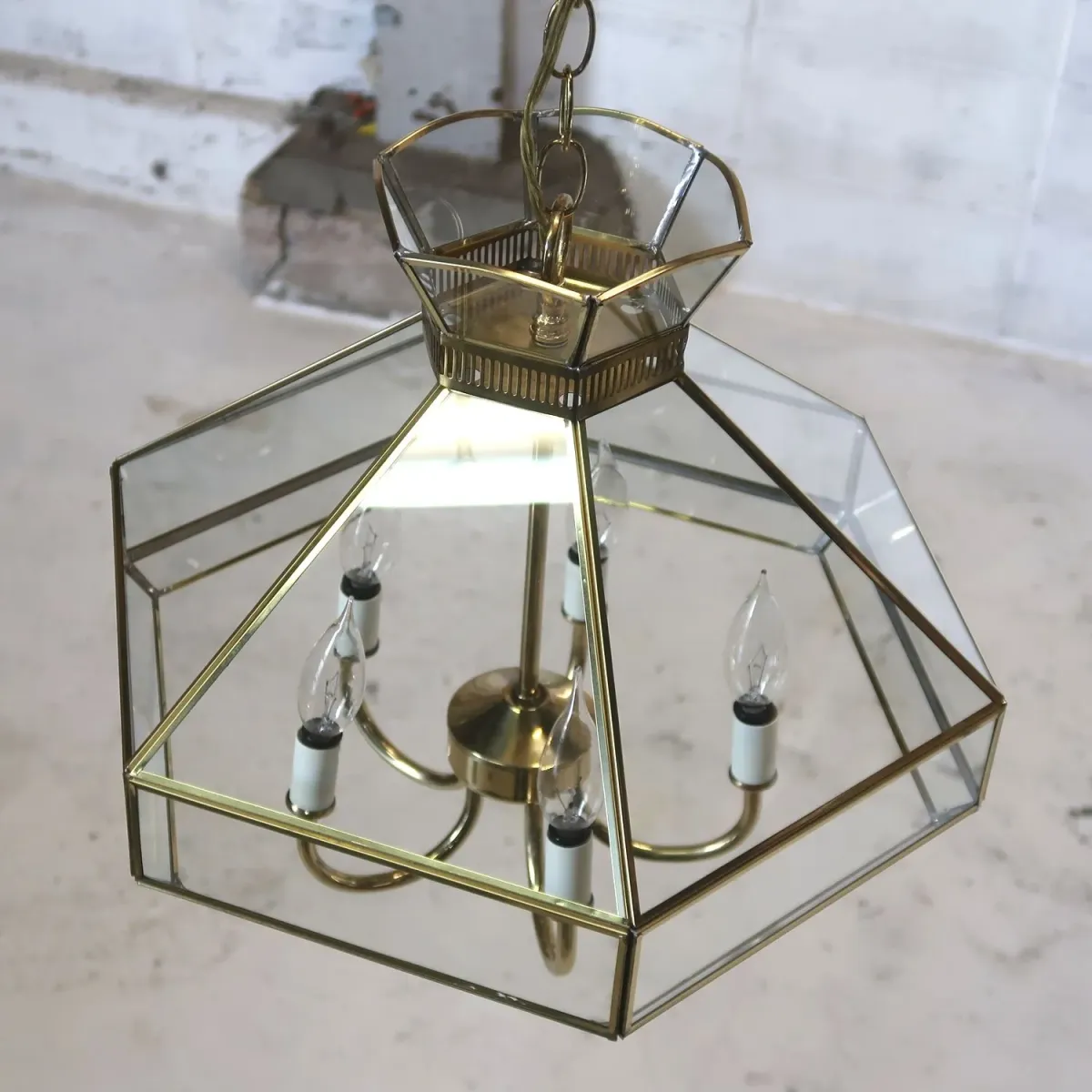 ステンドグラス キャンドルランプ 5灯