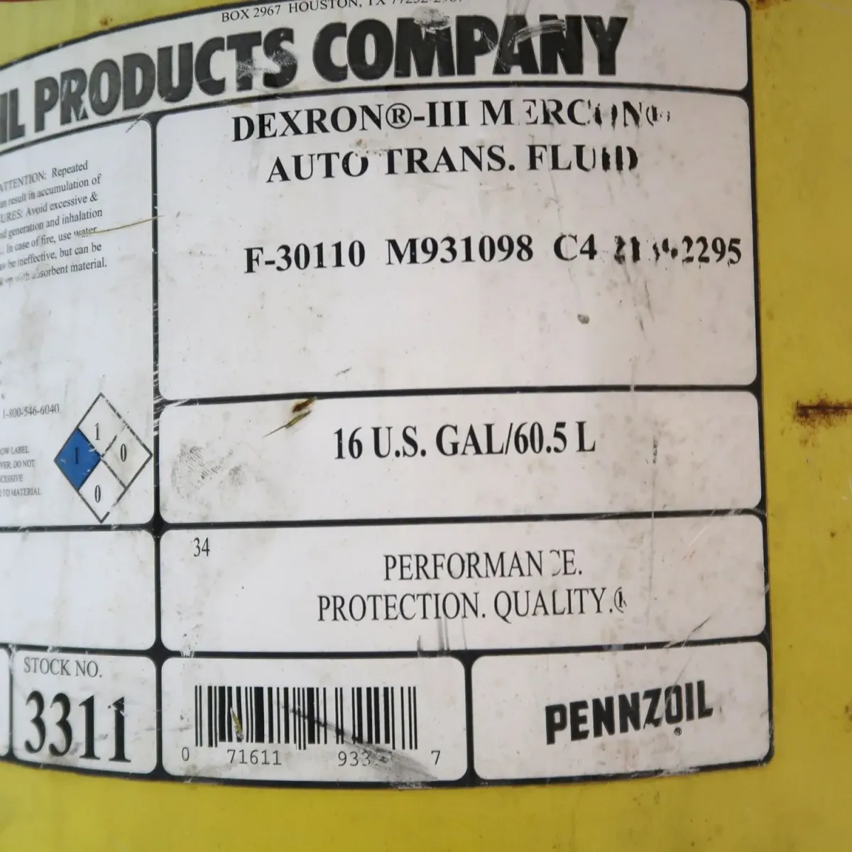 PENNZOIL ドラム缶