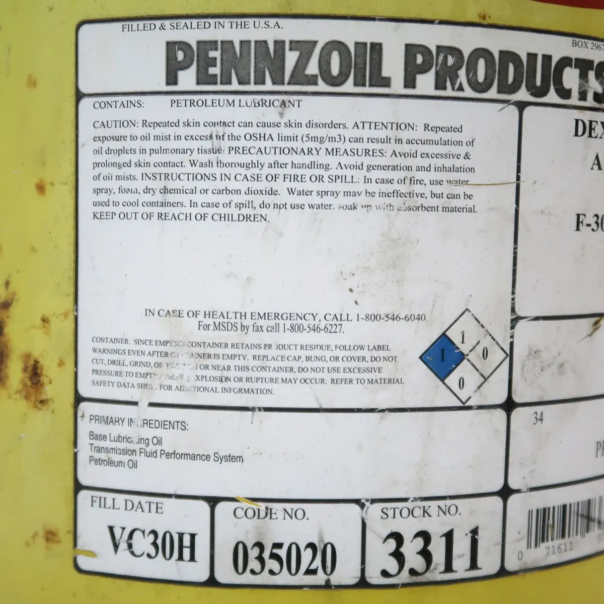 PENNZOIL ドラム缶