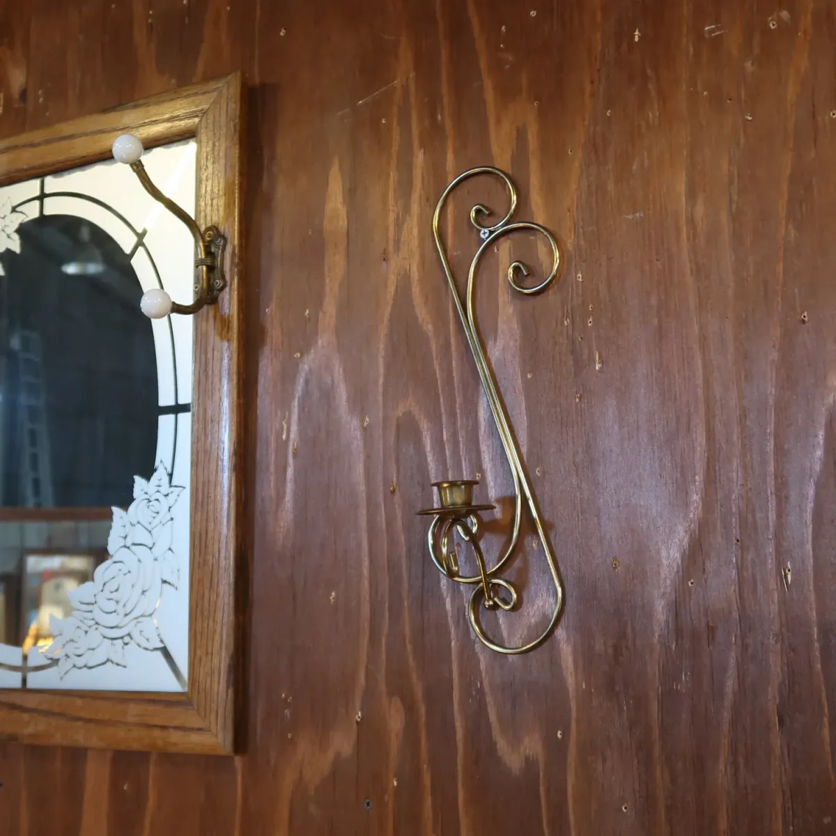 ビンテージ キャンドルホルダー 壁掛け