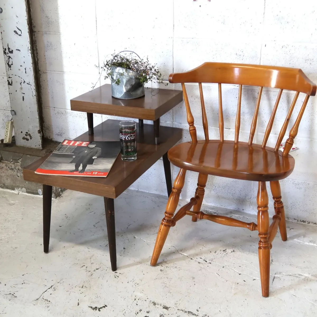 アンティーク ステップエンドテーブル