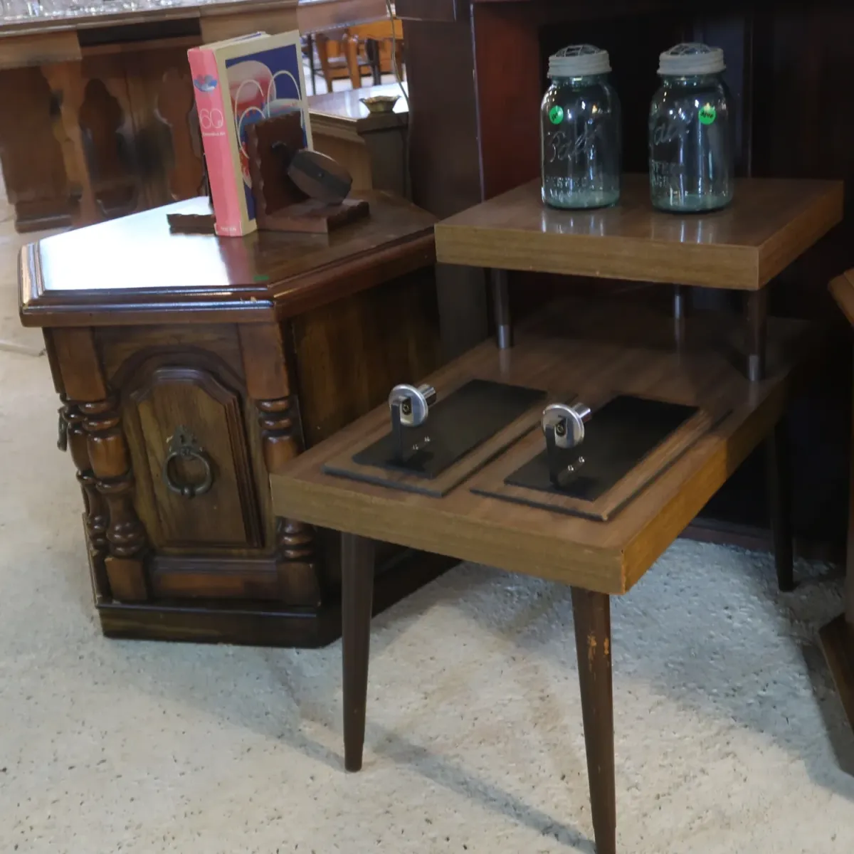 アンティーク ステップエンドテーブル