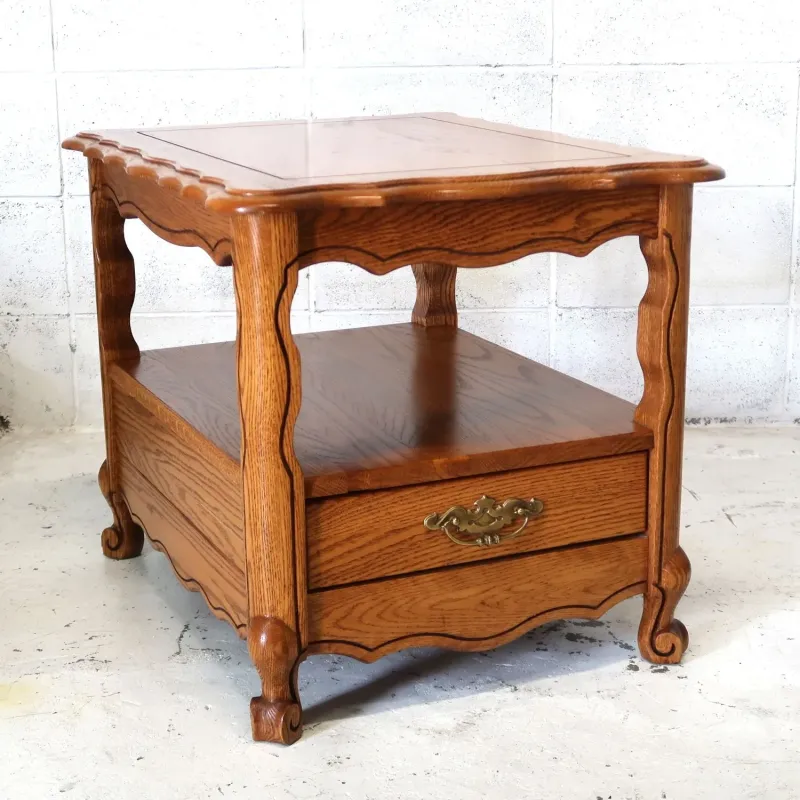 アンティーク サイドテーブル オーク