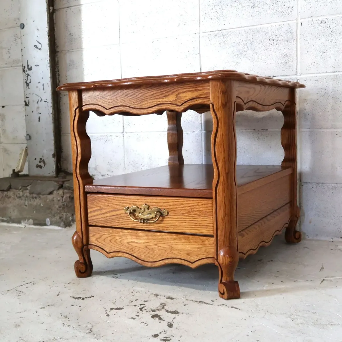 アンティーク サイドテーブル オーク