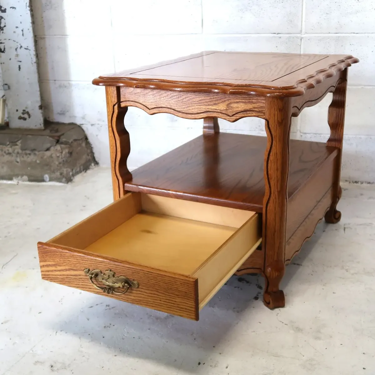 アンティーク サイドテーブル オーク