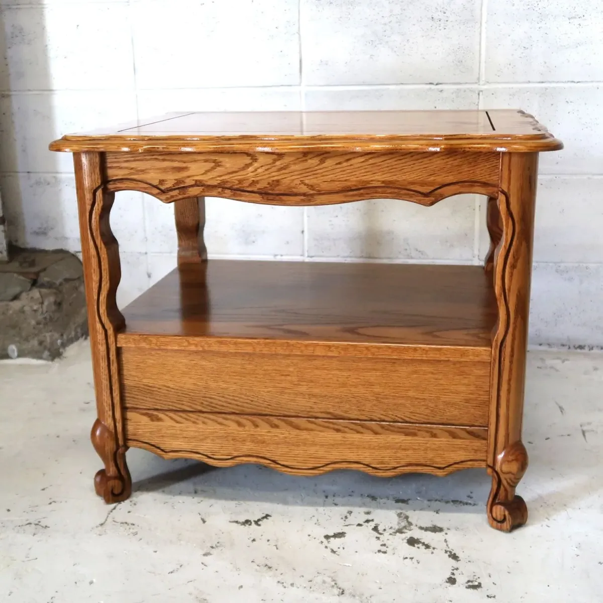 アンティーク サイドテーブル オーク