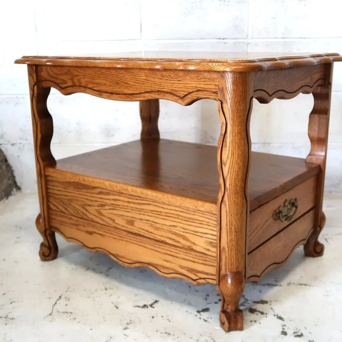 アンティーク サイドテーブル オーク