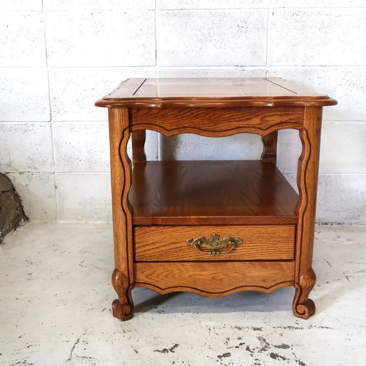 アンティーク サイドテーブル オーク