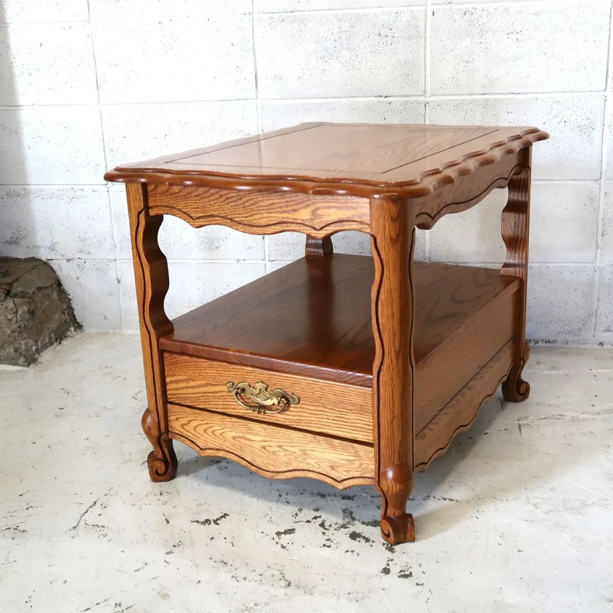 アンティーク サイドテーブル オーク