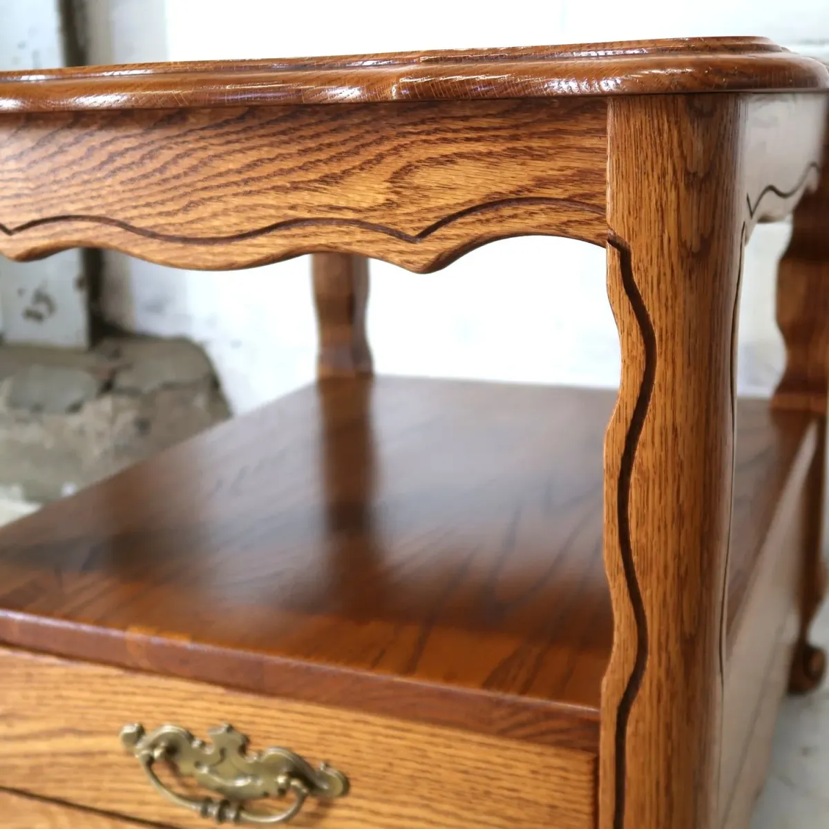 アンティーク サイドテーブル オーク