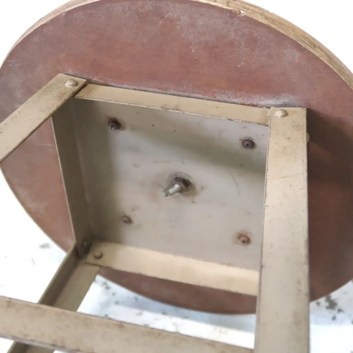 ビンテージ ウッド×アイアン スツール