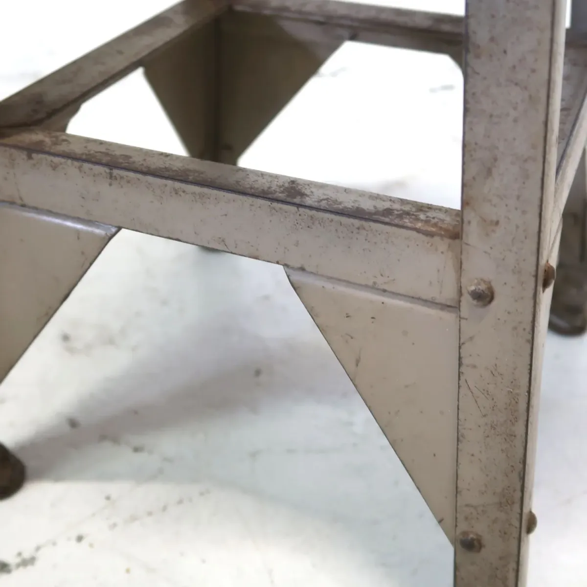 ビンテージ ウッド×アイアン スツール